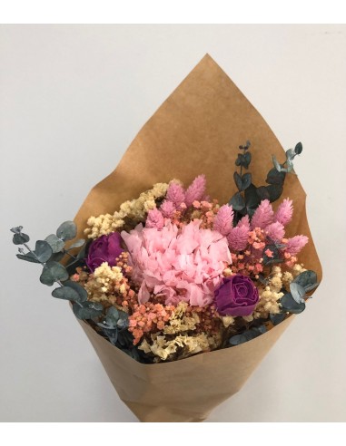 Bouquet Preservad Hortensia, Eucalipto